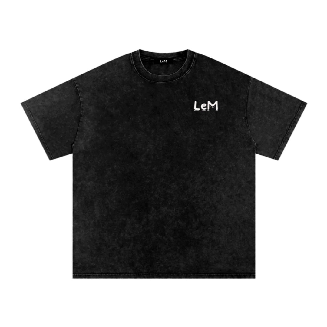 Mens Printed Batik Short-sleeve Shirt With A Washed Aged Look