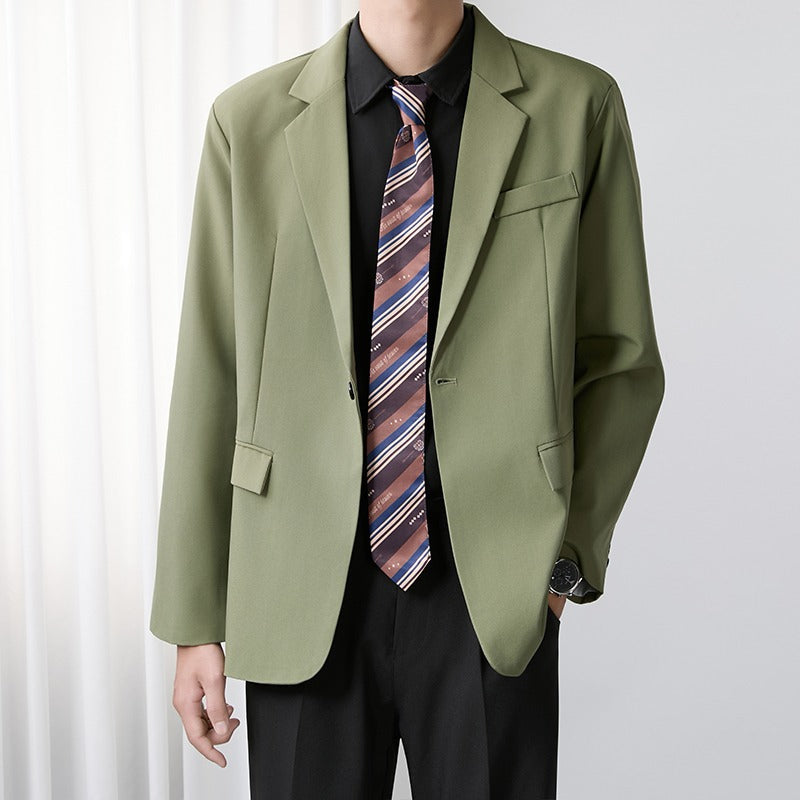 Mens Korean-style Trendy Casual Business Blazer